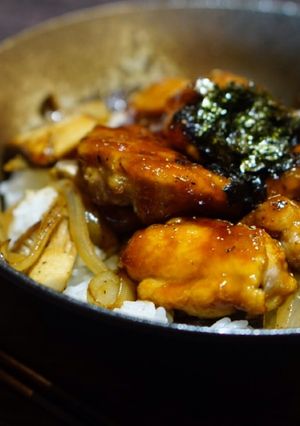 皮パリジューシー♪照り焼きチキン丼-レシピのメイン写真