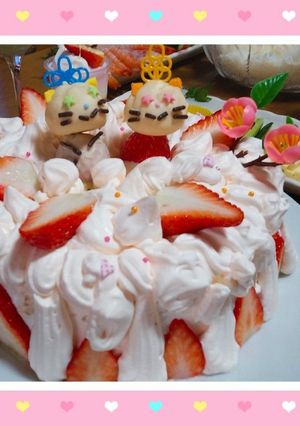 ひな祭り　ケーキ-レシピのメイン写真