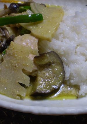 筍たっぷり入ったグリーンカレー-レシピのメイン写真