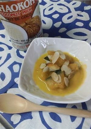 タイ風スイーツ♪かぼちゃのココナッツ煮-レシピのメイン写真