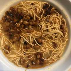 ギックリ腰でも作れる！納豆ラーメン！-レシピのメイン写真