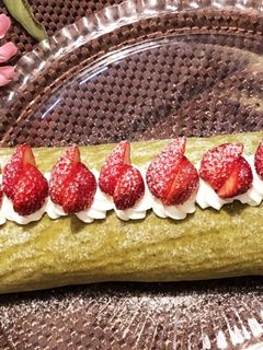 甘酒入り抹茶ロールケーキ-レシピのメイン写真