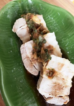 ゆで豚の甘酢薬味たれ-レシピのメイン写真