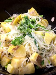 菜の花とサツマイモのサラダ-レシピのメイン写真