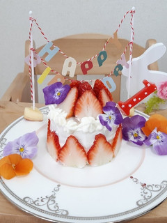 一歳お誕生日ケーキ-レシピのメイン写真