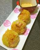 じゃがいもと魚ニソの揚げ玉ボール