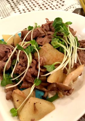 美味しい！牛肉とじゃがいもの炒め物-レシピのメイン写真