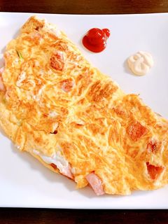 魚肉ソーセージオムレツ-レシピのメイン写真