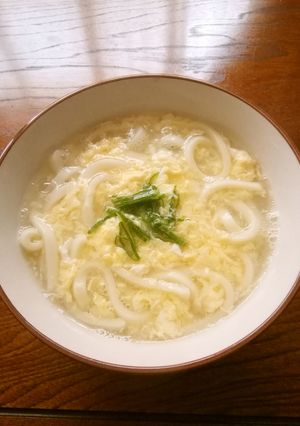 簡単　卵ふわふわかきたまうどん-レシピのメイン写真