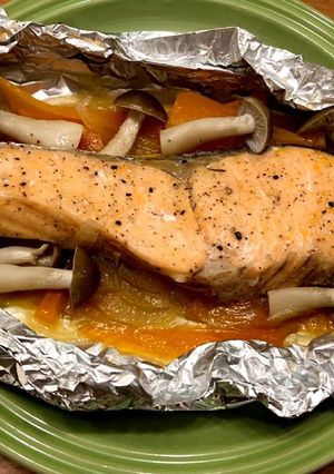 フライパンでサケのホイル焼き-レシピのメイン写真