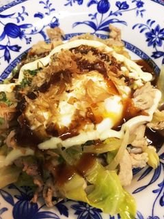 お好み焼き風ヘルシーキャベツ温サラダ-レシピのメイン写真