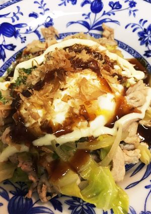 お好み焼き風ヘルシーキャベツ温サラダ-レシピのメイン写真