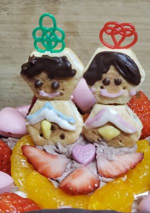 お菓子deお内裏様とお雛様-レシピのメイン写真