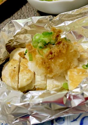 約200kcal☆鶏むね肉和風ホイル焼き-レシピのメイン写真