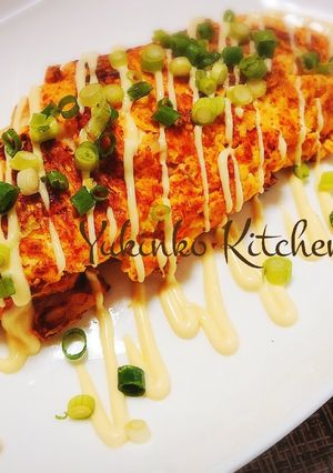 キムチでオムレツ-レシピのメイン写真