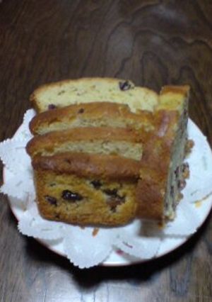 ブランデーフルーツパウンドケーキ-レシピのメイン写真