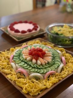 ひな祭り、お誕生日に、お寿司ケーキ-レシピのメイン写真