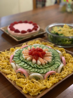 ひな祭り、お誕生日に、お寿司ケーキ-レシピのメイン写真