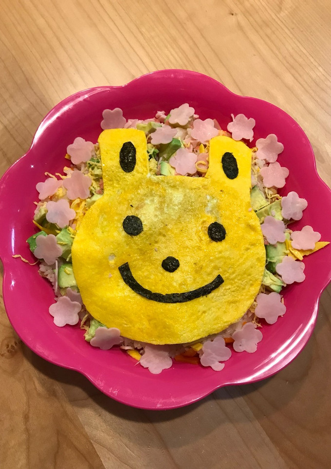 うさちゃん ちらし寿司 ひな祭りに-レシピのメイン写真