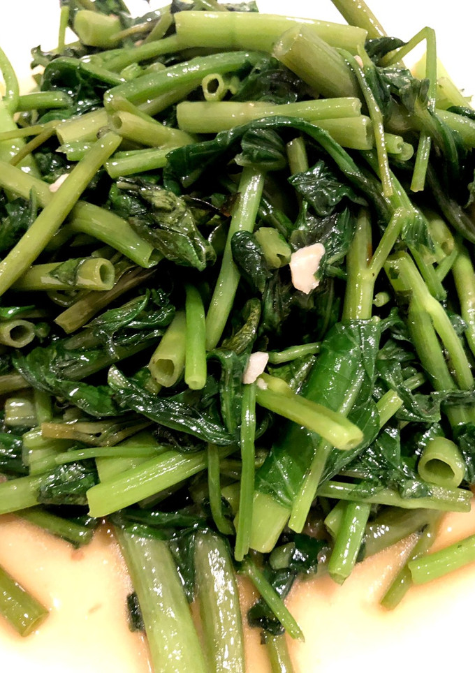 中華料理店風青菜炒め♪空芯菜炒め-レシピのメイン写真