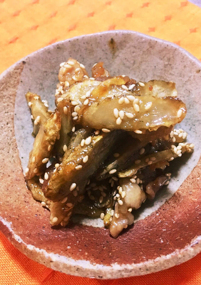 ごぼうと生姜の甘辛焼き-レシピのメイン写真