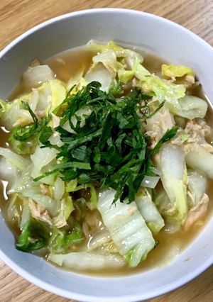 白菜とツナのレンチン-レシピのメイン写真