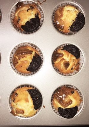 オレオとホワイトチョコの簡単ミニマフィン-レシピのメイン写真