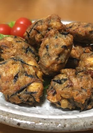 和風仕立て♡ひじき入り揚げハンバーグ-レシピのメイン写真