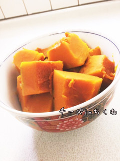 綺麗な色のかぼちゃの煮物-レシピのメイン写真
