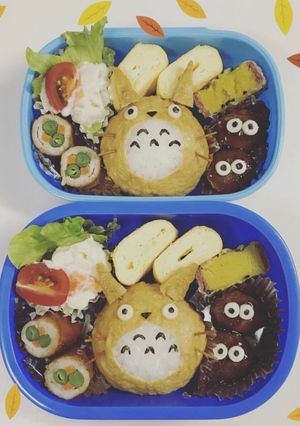 簡単キャラ弁♪トトロ♪おいなりさん-レシピのメイン写真