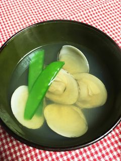 ハマグリのお吸い物-レシピのメイン写真