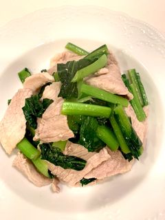 豚肉と小松菜の炒め物-レシピのメイン写真