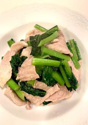 豚肉と小松菜の炒め物-レシピのメイン写真