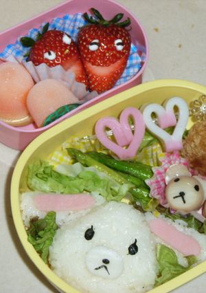 ■キャラ弁♪シュガーバニース（シロウサ）-レシピのメイン写真