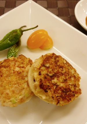 肉のせレンコン焼き-レシピのメイン写真