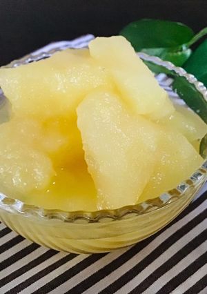 リンゴ果汁100%で煮るリンゴコンポート-レシピのメイン写真
