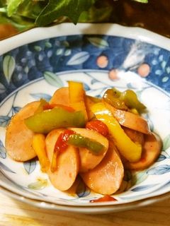 簡単3分!魚肉ソーセージの醤油バター炒め-レシピのメイン写真