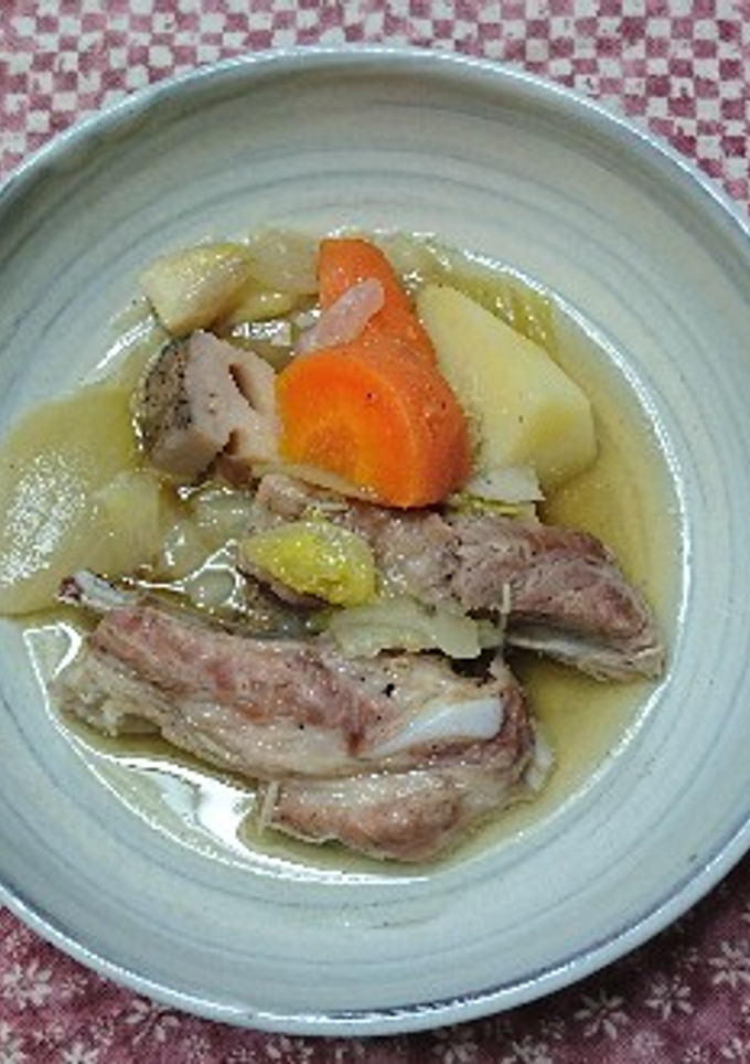 あたただしでスペアリブの和風スープ-レシピのメイン写真