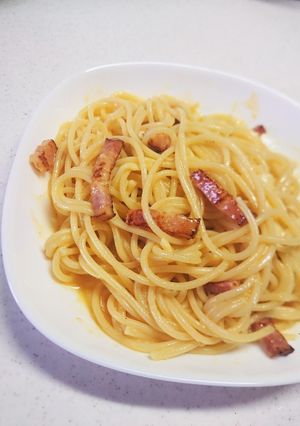 10分！簡単カルボナーラ-レシピのメイン写真