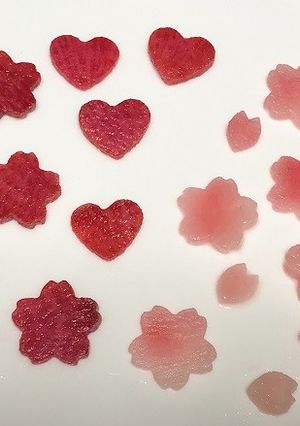 型抜き紅芯大根の甘酢漬け♡お弁当に-レシピのメイン写真