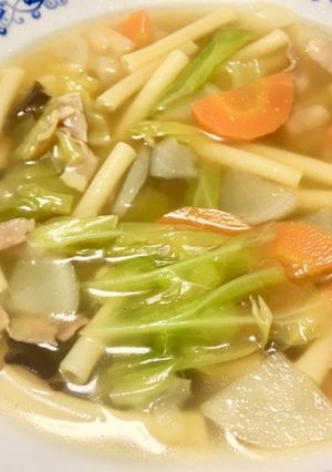 マカロニと野菜のコンソメスープ-レシピのメイン写真