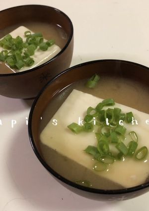 衝撃！どか～んっと豆腐のおみそ汁ｗ-レシピのメイン写真
