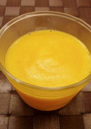 柿のムース風★乳酸菌飲料deアクセント♪-レシピのメイン写真