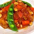 豚肩肉と大豆のトマト煮込み