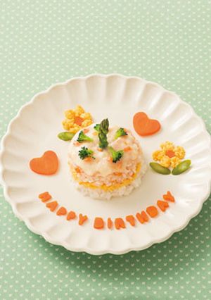バースデーカラフルライスケーキ-レシピのメイン写真