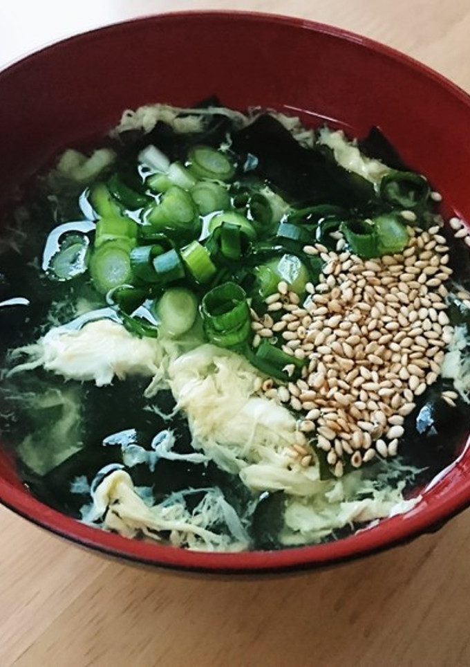 とろとろ生わかめとふわふわタマゴのスープ-レシピのメイン写真