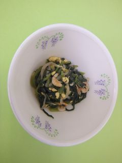 小松菜と桜えびの炒め物-レシピのメイン写真