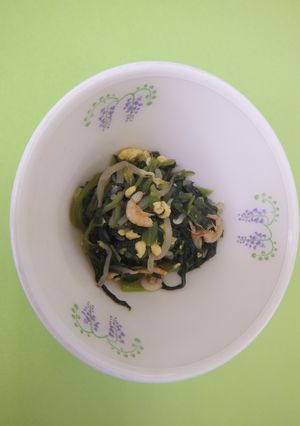 小松菜と桜えびの炒め物-レシピのメイン写真