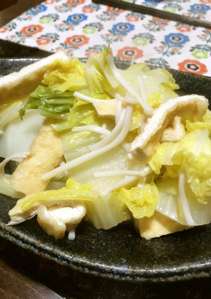 白菜と油揚げのさっと煮-レシピのメイン写真