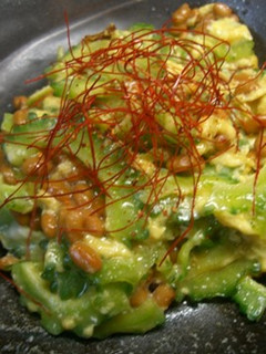 簡単☆ゴーヤの卵納豆炒め-レシピのメイン写真